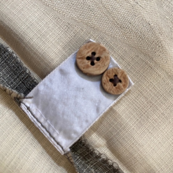 TOMMY BAHAMA Palm Tree Hawaiian Silk Button Up Green Khaki Shirt. Size L - Picture 11 of 15